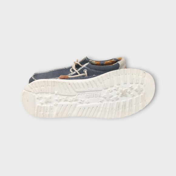 New With Tags Mens Hey Dude Wally Eco Sox Aegean Blue & Tan Size 9 - Picture 10 of 10